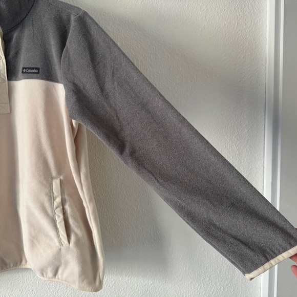 Columbia Women's Benton Springs Half Snap Pullover Chalk City Grey XL - Picture 6 of 15